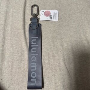 Lululemon Silver Keychain